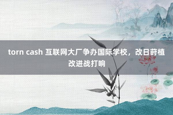 torn cash 互联网大厂争办国际学校，改日莳植改进战打响